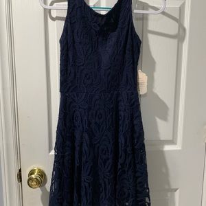 Woman’s Lace Navy Dress